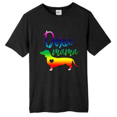 Doxie Mama Dachshund Mom Funny Wiener Dog Gift Tall Fusion ChromaSoft Performance T-Shirt