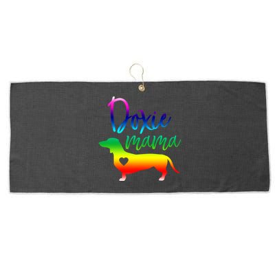 Doxie Mama Dachshund Mom Funny Wiener Dog Gift Large Microfiber Waffle Golf Towel