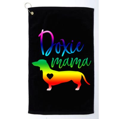 Doxie Mama Dachshund Mom Funny Wiener Dog Gift Platinum Collection Golf Towel