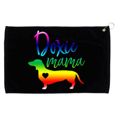 Doxie Mama Dachshund Mom Funny Wiener Dog Gift Grommeted Golf Towel