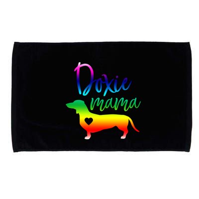 Doxie Mama Dachshund Mom Funny Wiener Dog Gift Microfiber Hand Towel