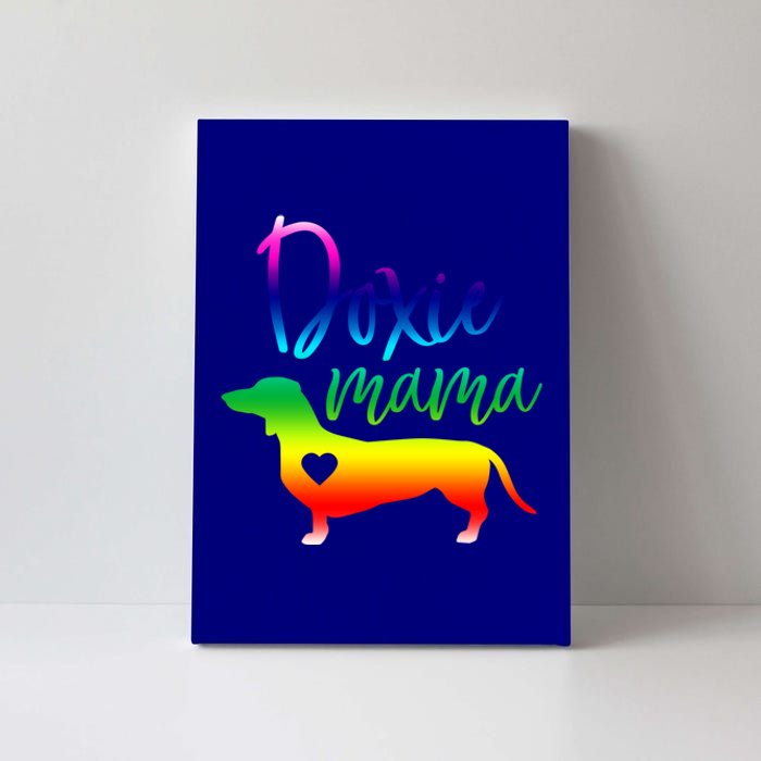 Doxie Mama Dachshund Mom Funny Wiener Dog Gift Canvas