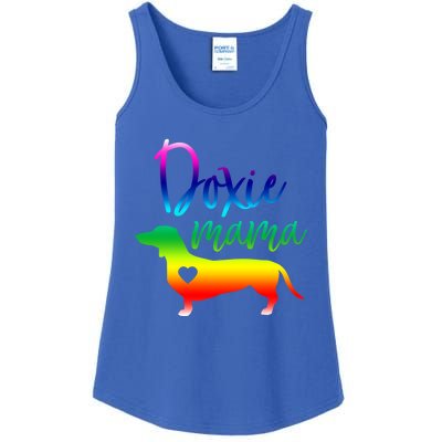 Doxie Mama Dachshund Mom Funny Wiener Dog Gift Ladies Essential Tank