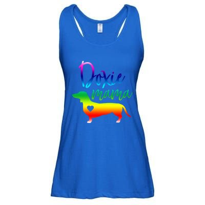 Doxie Mama Dachshund Mom Funny Wiener Dog Gift Ladies Essential Flowy Tank