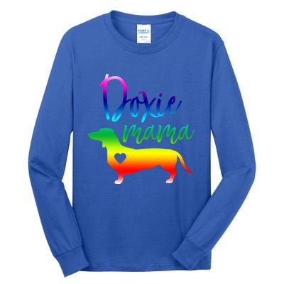 Doxie Mama Dachshund Mom Funny Wiener Dog Gift Tall Long Sleeve T-Shirt