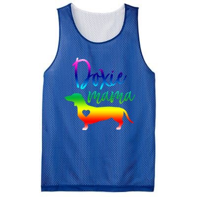 Doxie Mama Dachshund Mom Funny Wiener Dog Gift Mesh Reversible Basketball Jersey Tank