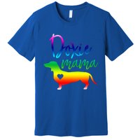 Doxie Mama Dachshund Mom Funny Wiener Dog Gift Premium T-Shirt