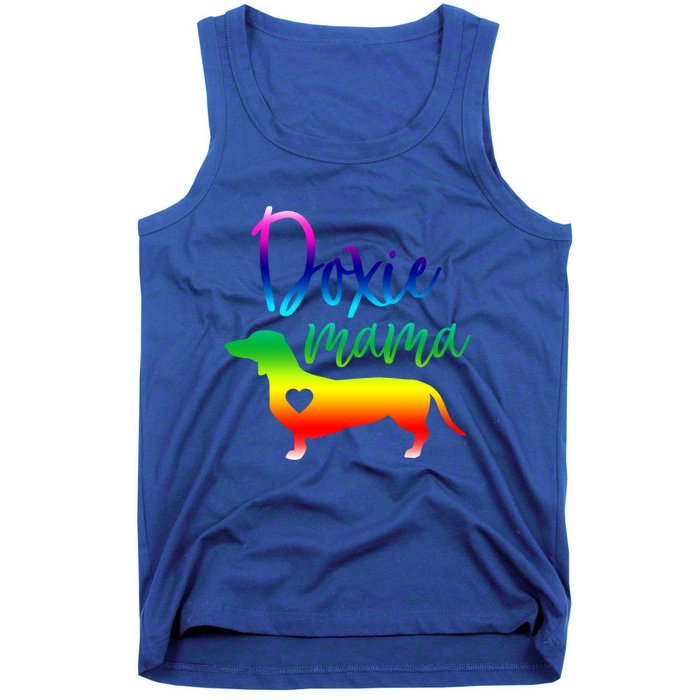 Doxie Mama Dachshund Mom Funny Wiener Dog Gift Tank Top