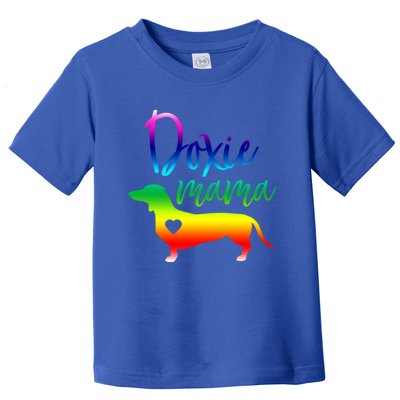 Doxie Mama Dachshund Mom Funny Wiener Dog Gift Toddler T-Shirt