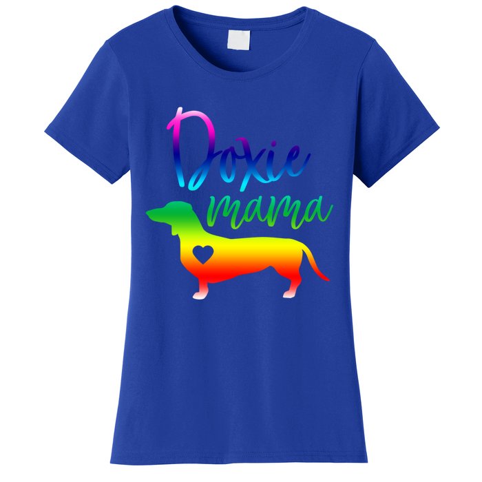 Doxie Mama Dachshund Mom Funny Wiener Dog Gift Women's T-Shirt