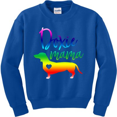 Doxie Mama Dachshund Mom Funny Wiener Dog Gift Kids Sweatshirt