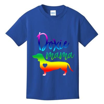 Doxie Mama Dachshund Mom Funny Wiener Dog Gift Kids T-Shirt