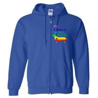 Doxie Mama Dachshund Mom Funny Wiener Dog Gift Full Zip Hoodie