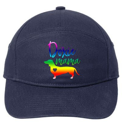 Doxie Mama Dachshund Mom Funny Wiener Dog Gift 7-Panel Snapback Hat