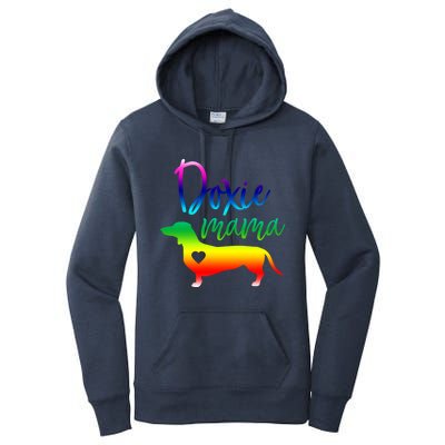 Doxie Mama Dachshund Mom Funny Wiener Dog Gift Women's Pullover Hoodie