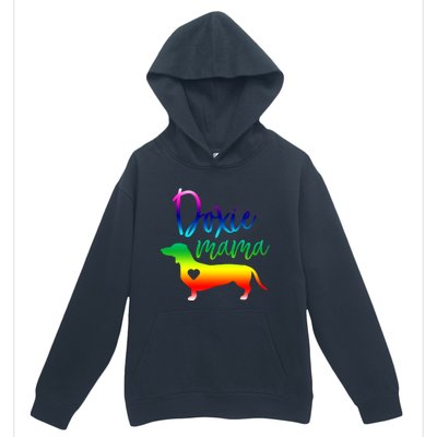 Doxie Mama Dachshund Mom Funny Wiener Dog Gift Urban Pullover Hoodie