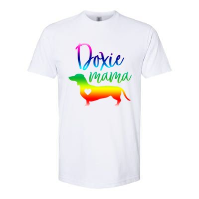 Doxie Mama Dachshund Mom Funny Wiener Dog Gift Softstyle CVC T-Shirt