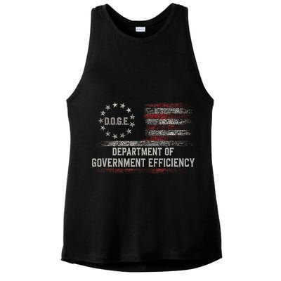 Doge Meme D.O.G.E. Department Of Government Efficiency Ladies PosiCharge Tri-Blend Wicking Tank