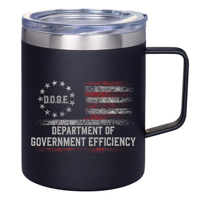 Doge Meme D.O.G.E. Department Of Government Efficiency 12oz Stainless Steel Coffee Mug