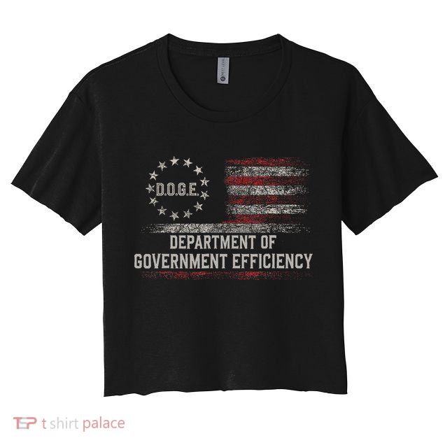 Doge Meme D.O.G.E. Department Of Government Efficiency Crop Top