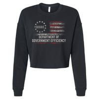 Doge Meme D.O.G.E. Department Of Government Efficiency Cropped Pullover Crew