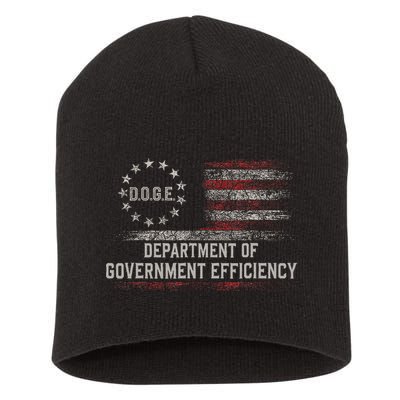 Doge Meme D.O.G.E. Department Of Government Efficiency Short Acrylic Beanie