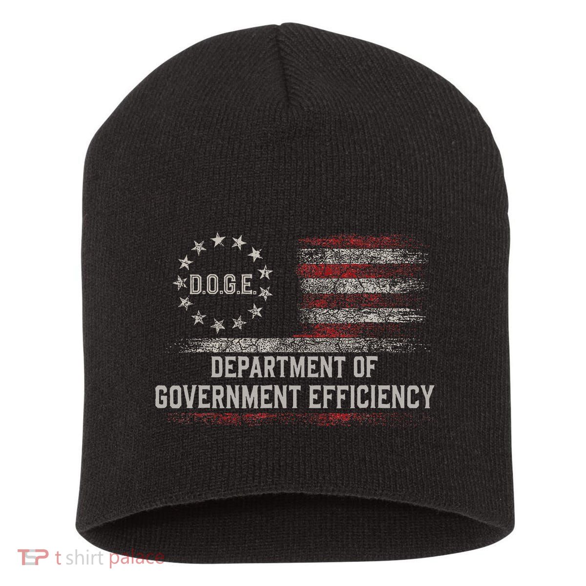 Doge Meme D.O.G.E. Department Of Government Efficiency Short Acrylic Beanie