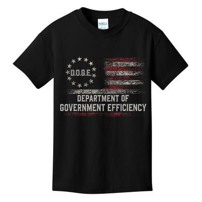 Doge Meme D.O.G.E. Department Of Government Efficiency Kids T-Shirt