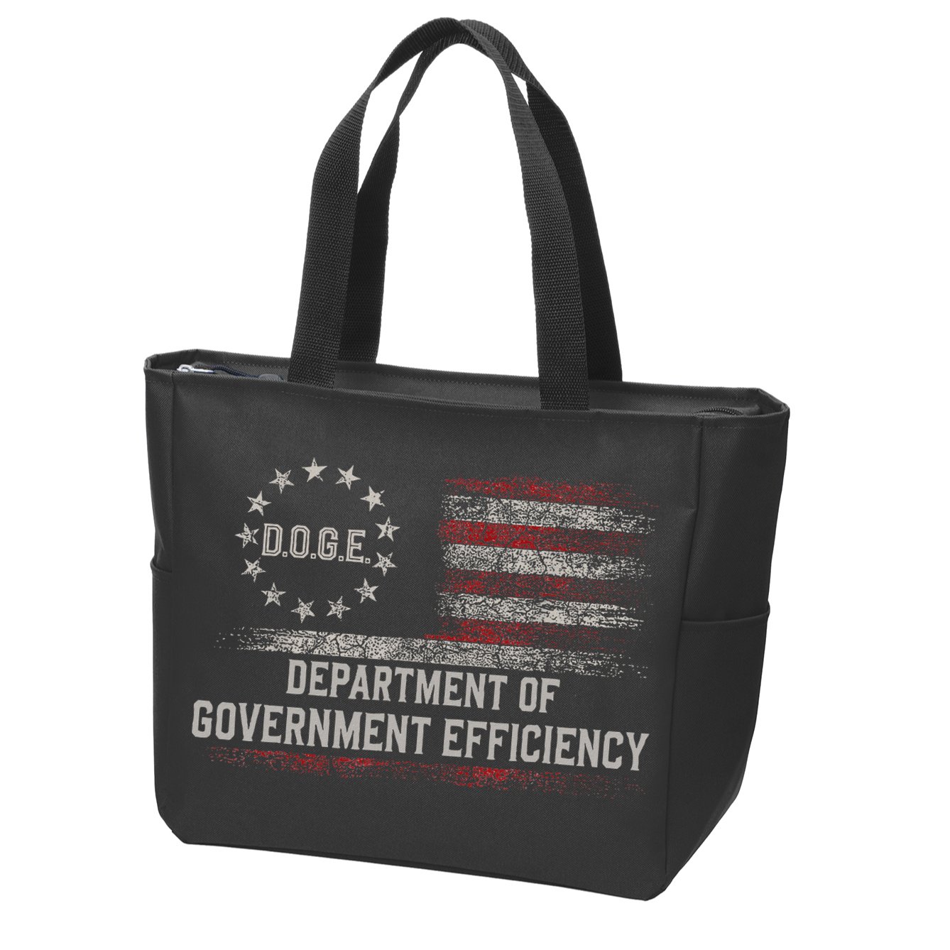 Doge Meme D.O.G.E. Department Of Government Efficiency Zip Tote Bag