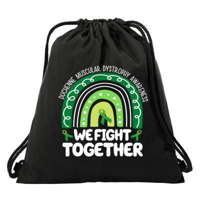 Duchenne Muscular Dystrophy Awareness We Fight Together Drawstring Bag