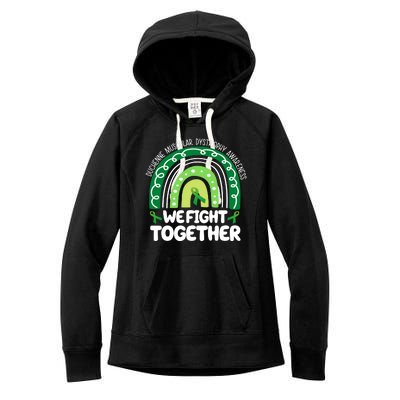 Duchenne Muscular Dystrophy Awareness We Fight Together Women's Fleece Hoodie