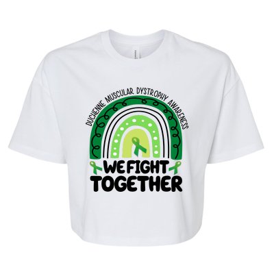 Duchenne Muscular Dystrophy Awareness We Fight Together Bella+Canvas Jersey Crop Tee