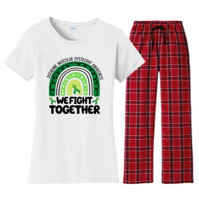 Duchenne Muscular Dystrophy Awareness We Fight Together Women's Flannel Pajama Set