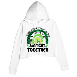 Duchenne Muscular Dystrophy Awareness We Fight Together Crop Fleece Hoodie