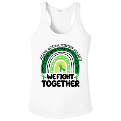 Duchenne Muscular Dystrophy Awareness We Fight Together Ladies PosiCharge Competitor Racerback Tank