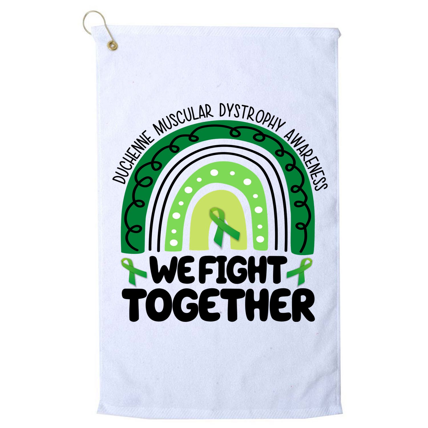 Duchenne Muscular Dystrophy Awareness We Fight Together Golf Towel
