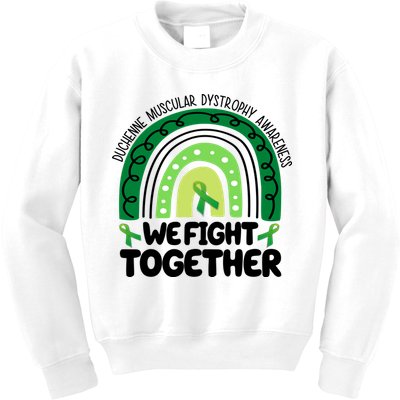 Duchenne Muscular Dystrophy Awareness We Fight Together Kids Sweatshirt