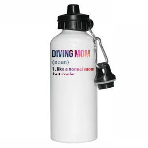 Diving Mom Aluminum Water Bottle