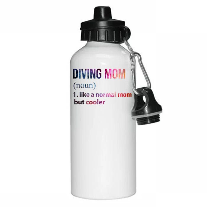 Diving Mom Aluminum Water Bottle