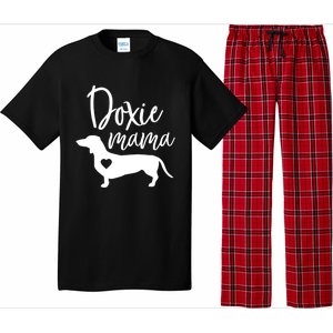 Doxie Mama Dachshund Mama Funny Dog Mom Wiener Dog Doxie Mom Gift Pajama Set