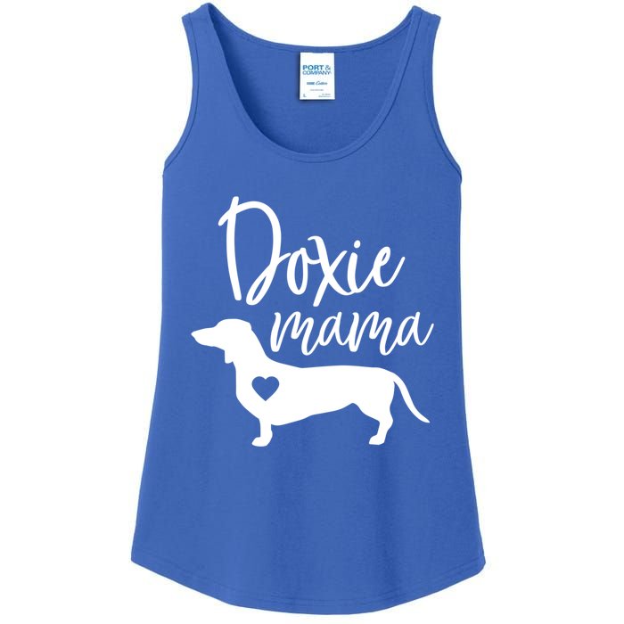 Doxie Mama Dachshund Mama Funny Dog Mom Wiener Dog Doxie Mom Gift Ladies Essential Tank