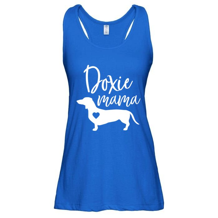 Doxie Mama Dachshund Mama Funny Dog Mom Wiener Dog Doxie Mom Gift Ladies Essential Flowy Tank