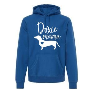 Doxie Mama Dachshund Mama Funny Dog Mom Wiener Dog Doxie Mom Gift Premium Hoodie