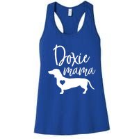 Doxie Mama Dachshund Mama Funny Dog Mom Wiener Dog Doxie Mom Gift Women's Racerback Tank