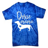 Doxie Mama Dachshund Mama Funny Dog Mom Wiener Dog Doxie Mom Gift Tie-Dye T-Shirt