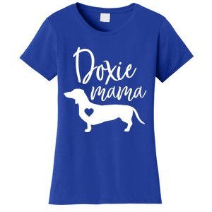 Doxie Mama Dachshund Mama Funny Dog Mom Wiener Dog Doxie Mom Gift Women's T-Shirt