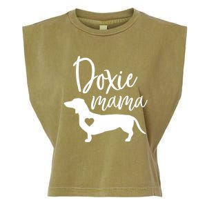 Doxie Mama Dachshund Mama Funny Dog Mom Wiener Dog Doxie Mom Gift Garment-Dyed Women's Muscle Tee