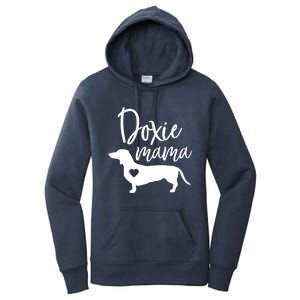 Doxie Mama Dachshund Mama Funny Dog Mom Wiener Dog Doxie Mom Gift Women's Pullover Hoodie