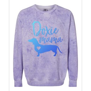 Doxie Mama Dachshund Mama Funny Dog Mom Wiener Dog Doxie Mom Gift Colorblast Crewneck Sweatshirt