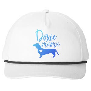 Doxie Mama Dachshund Mama Funny Dog Mom Wiener Dog Doxie Mom Gift Snapback Five-Panel Rope Hat